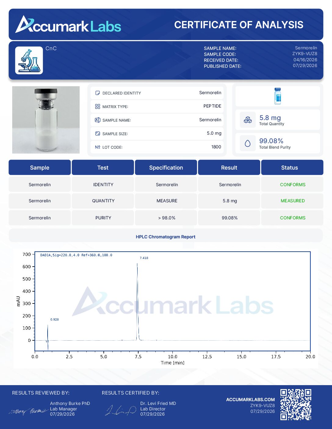 Sermorelin 5MG - Image 2